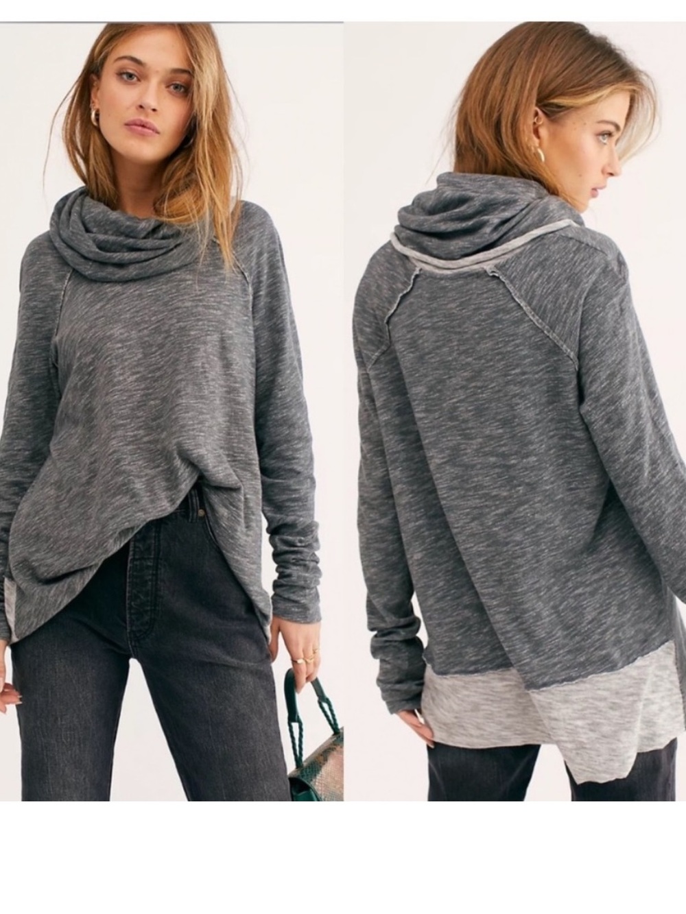 Free People Beach Cocoon Cowl Pullover One Size